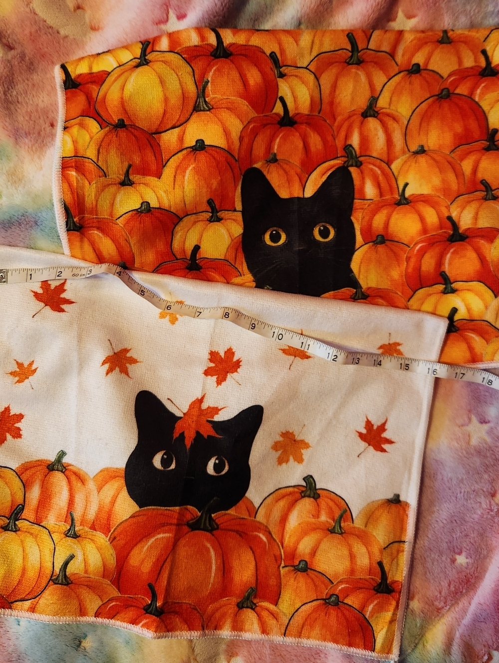 Black Cat Hand Towels